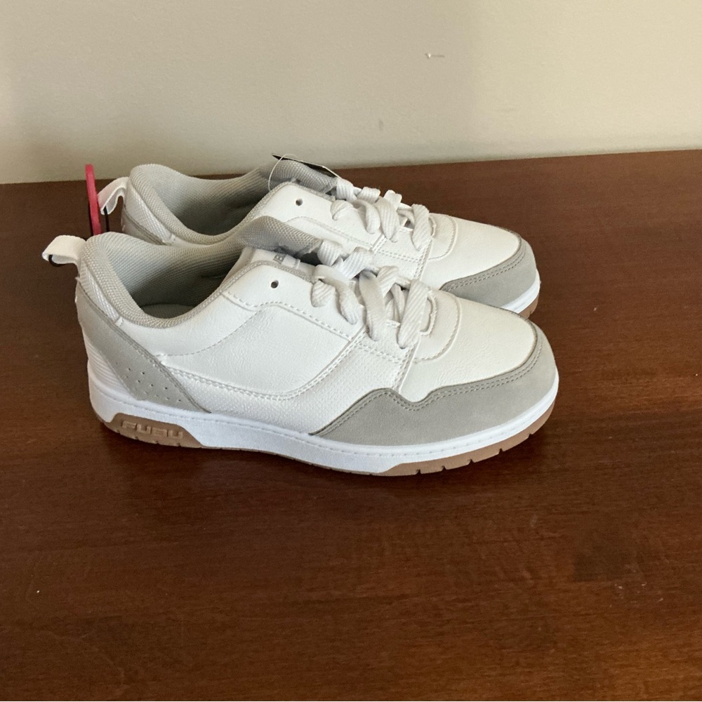 FUBU White and Gray Kids Sneakers